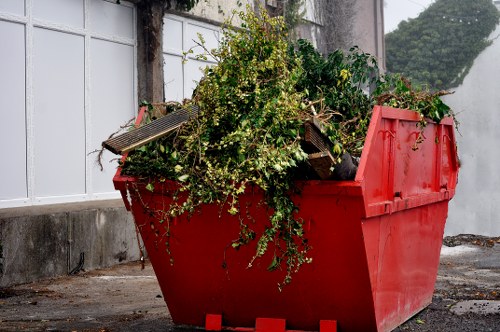 Sorting recyclables at a local transfer station